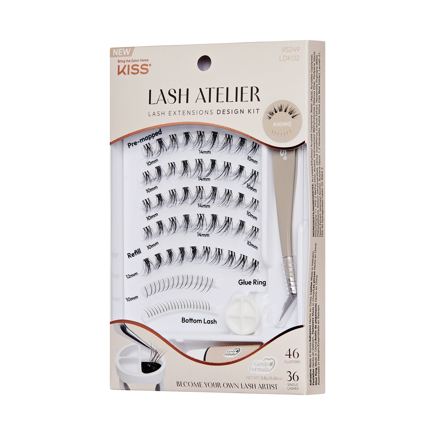 KISS Lash Atelier Individual Lash Extensions Design Kit – Anime