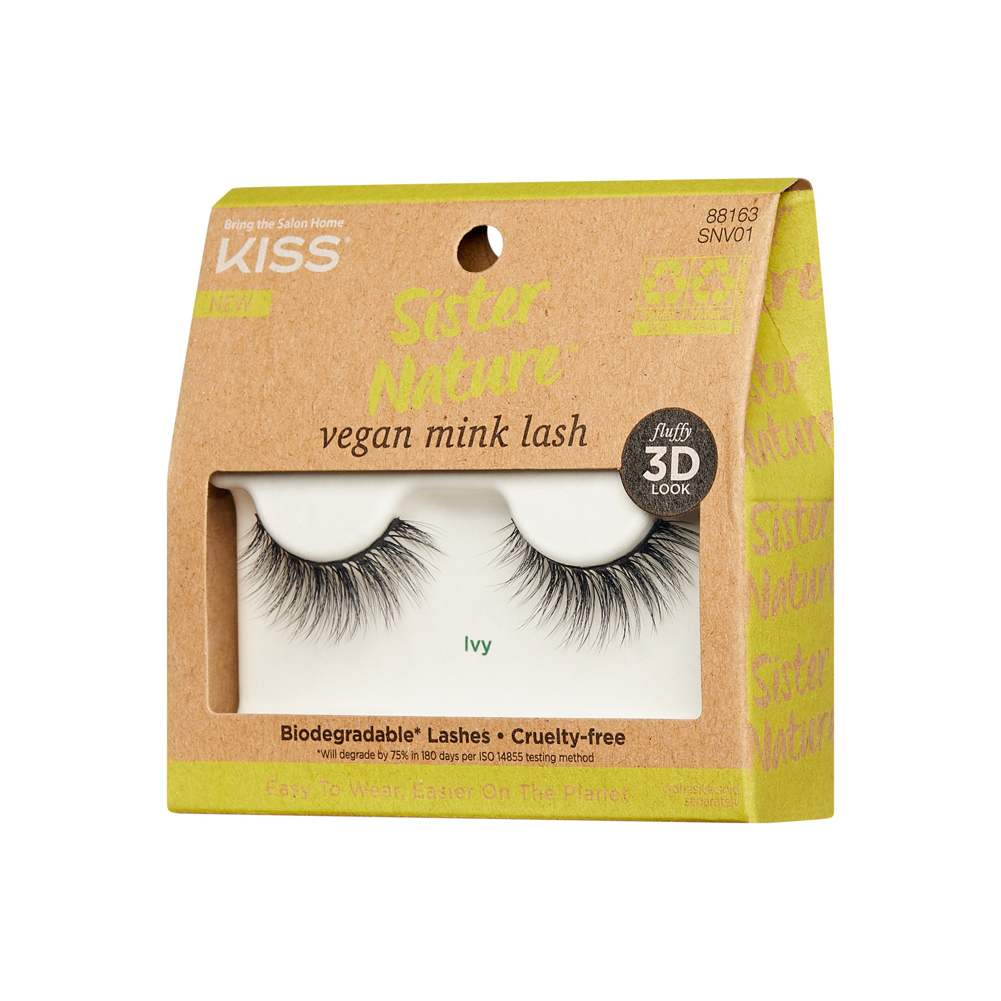 KISS Sister Nature Vegan Mink False Eyelashes - Ivy