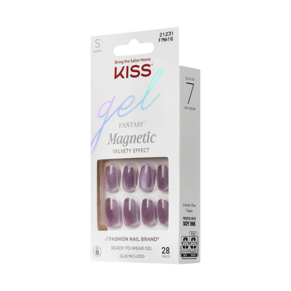 KISS Gel Fantasy Magnetic Press On Glue Nails  - Velvet Spark