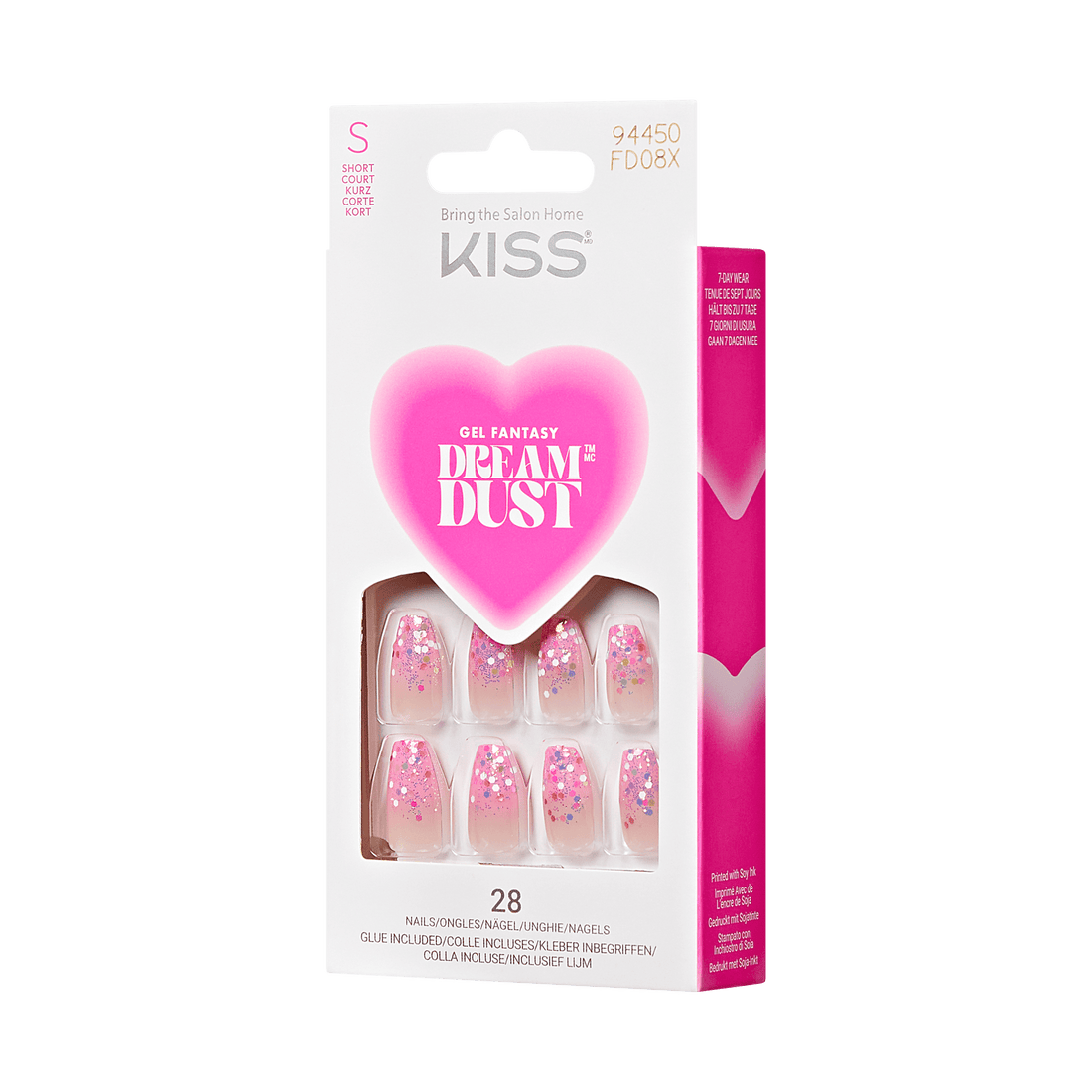 KISS Valentine Gel Fantasy Dreamdust Nails - Courage