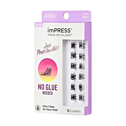 imPRESS Falsies Self Adhesive Eyelashes, 12 Lash Clusters - Sassy