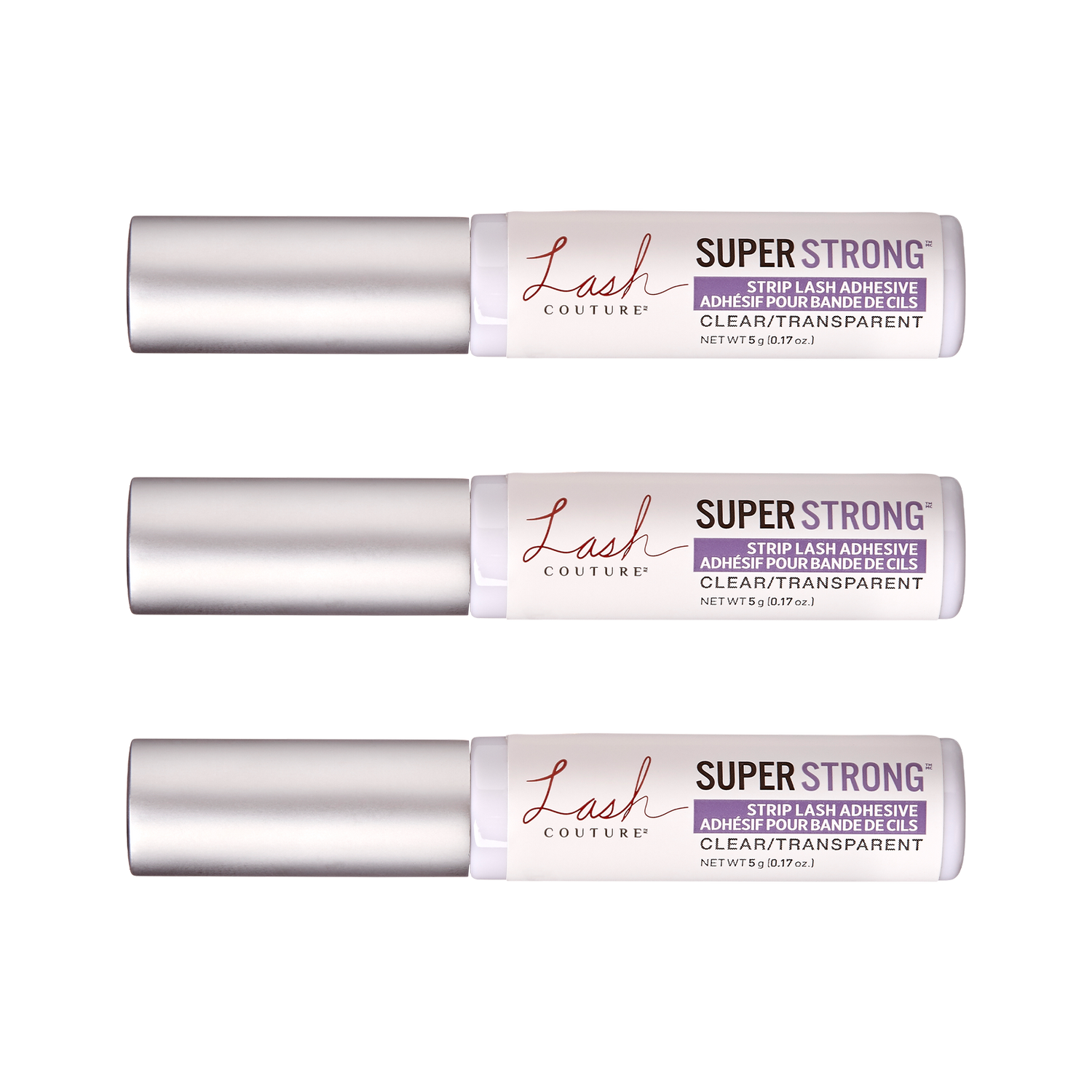 KISS Lash Couture Strip Lash Adhesive Clear - 3-Pack