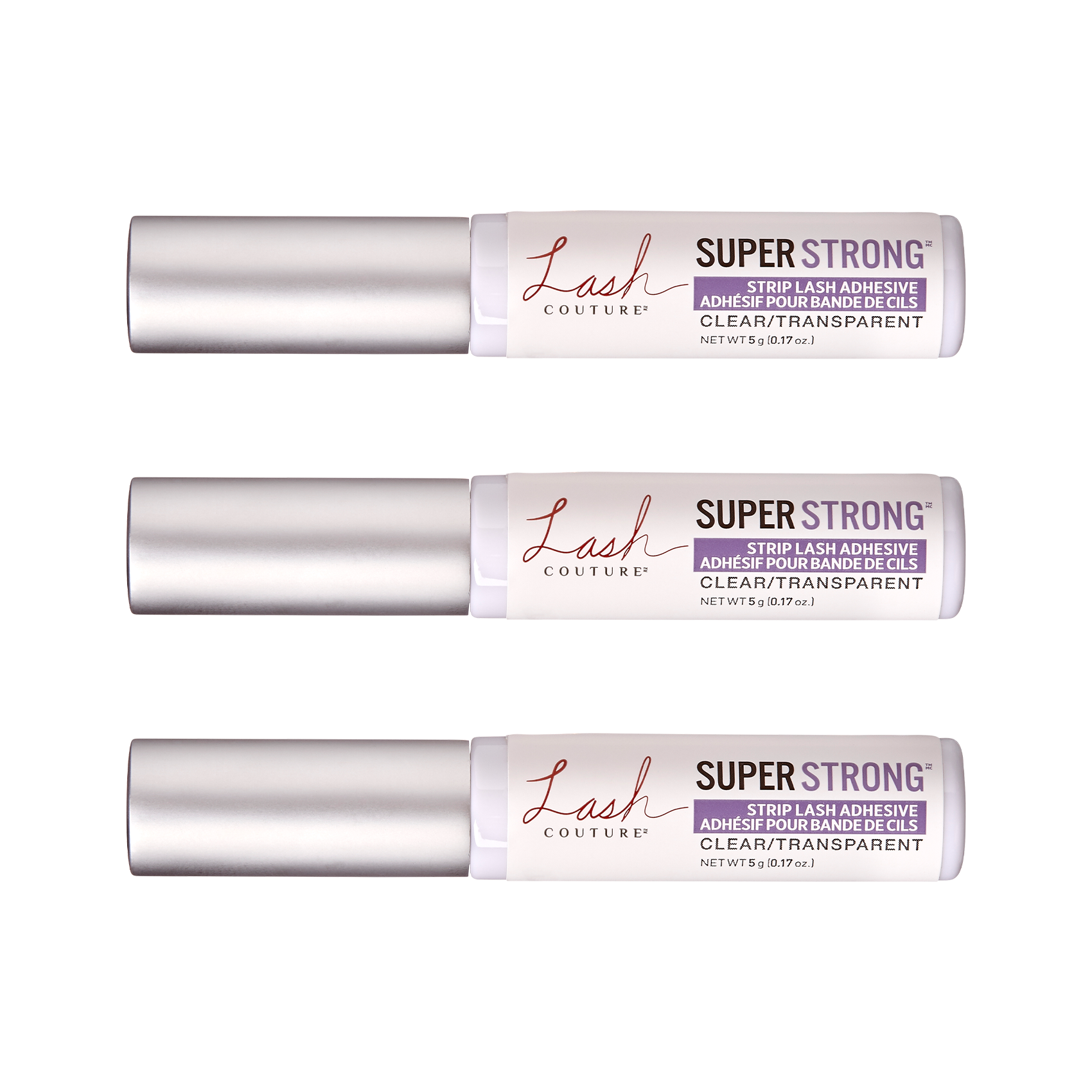 KISS Lash Couture Strip Lash Adhesive Clear - 3-Pack