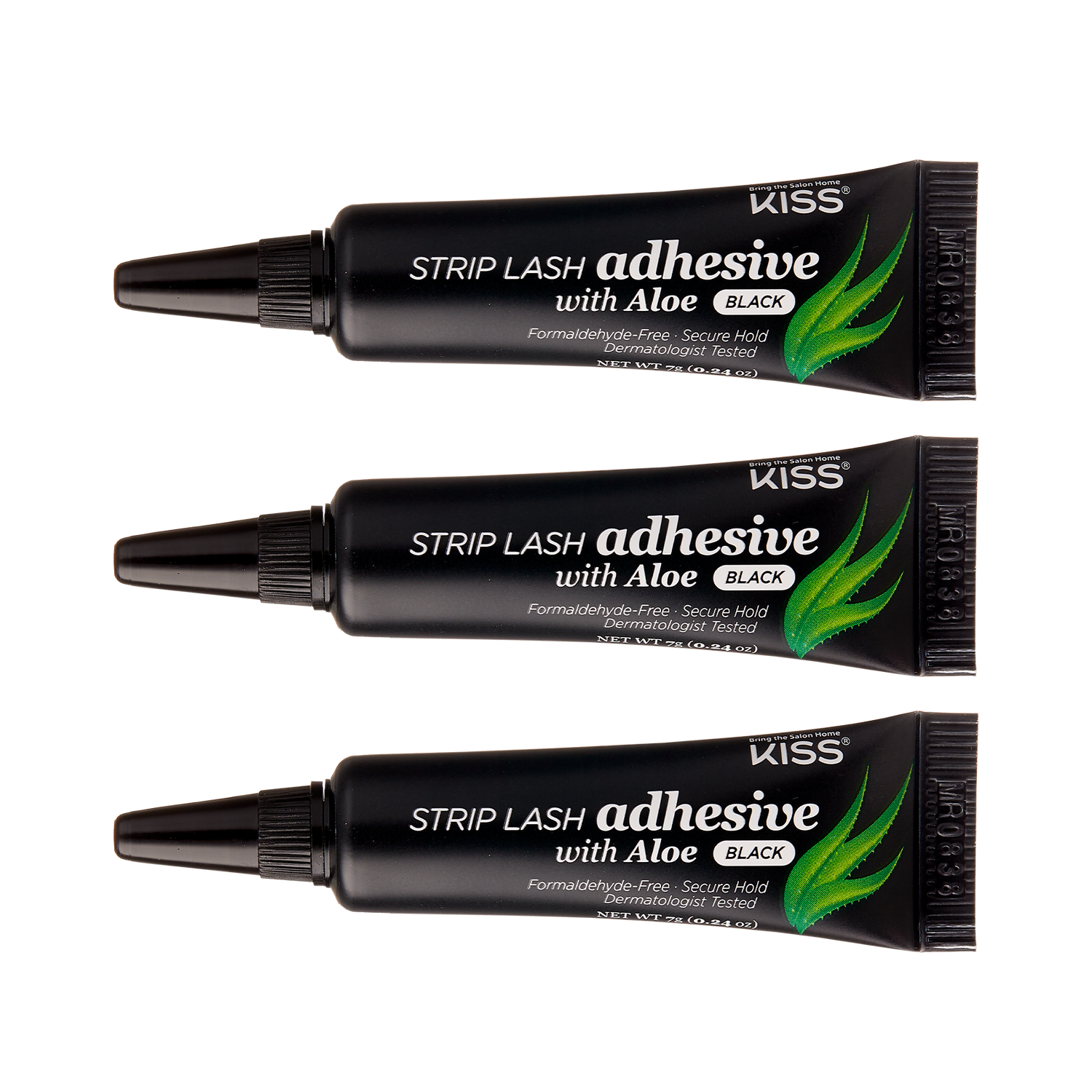 KISS Strip Lash Adhesive with Aloe Latex Black - 3-Pack