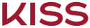 KISS brand logo. Red "KISS" letters against a white background.