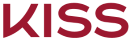 KISS brand logo. Red "KISS" letters against a white background.