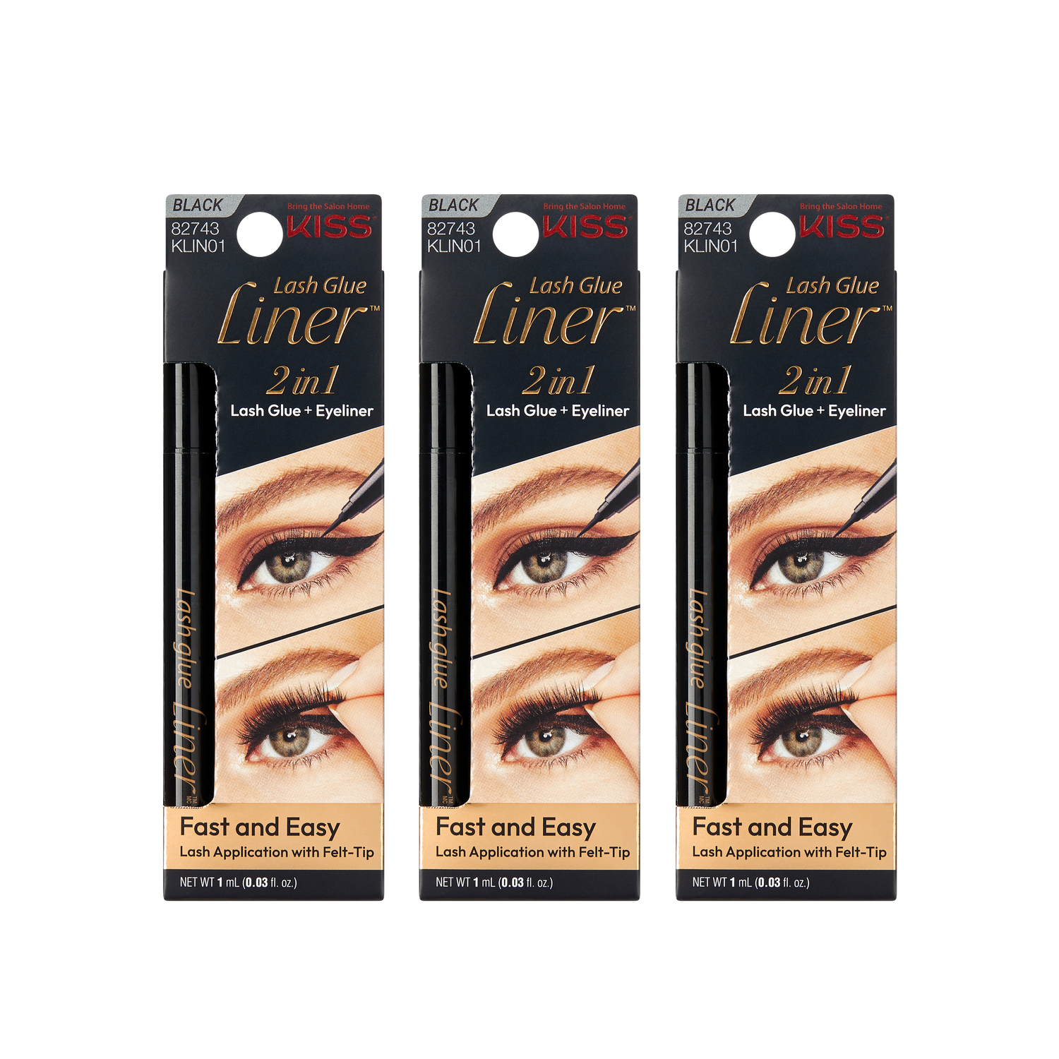 KISS Lash GLUEliner - Black Bundle