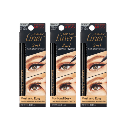 KISS Lash GLUEliner Black 3-Pack