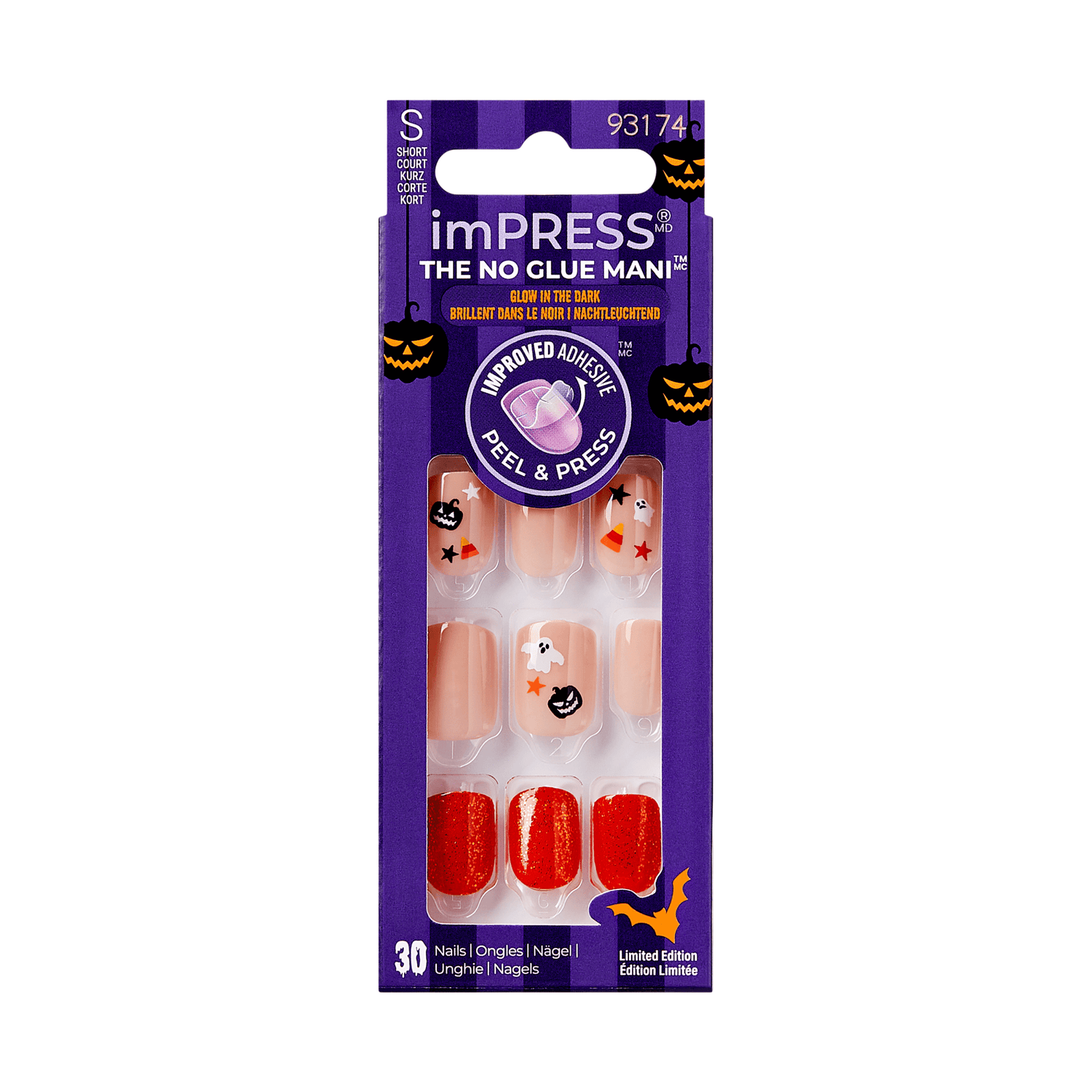 imPRESS Halloween Press On Nails - BOO