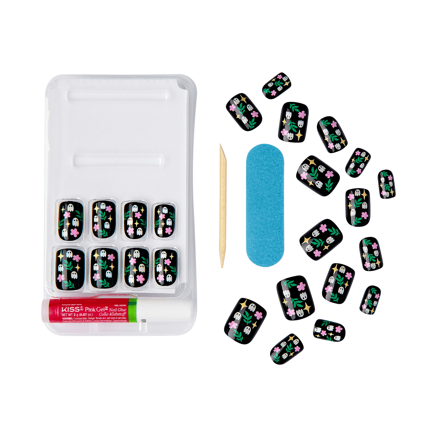 KISS Salon Design Glow-in-the-Dark Halloween Nails - Hallowscream