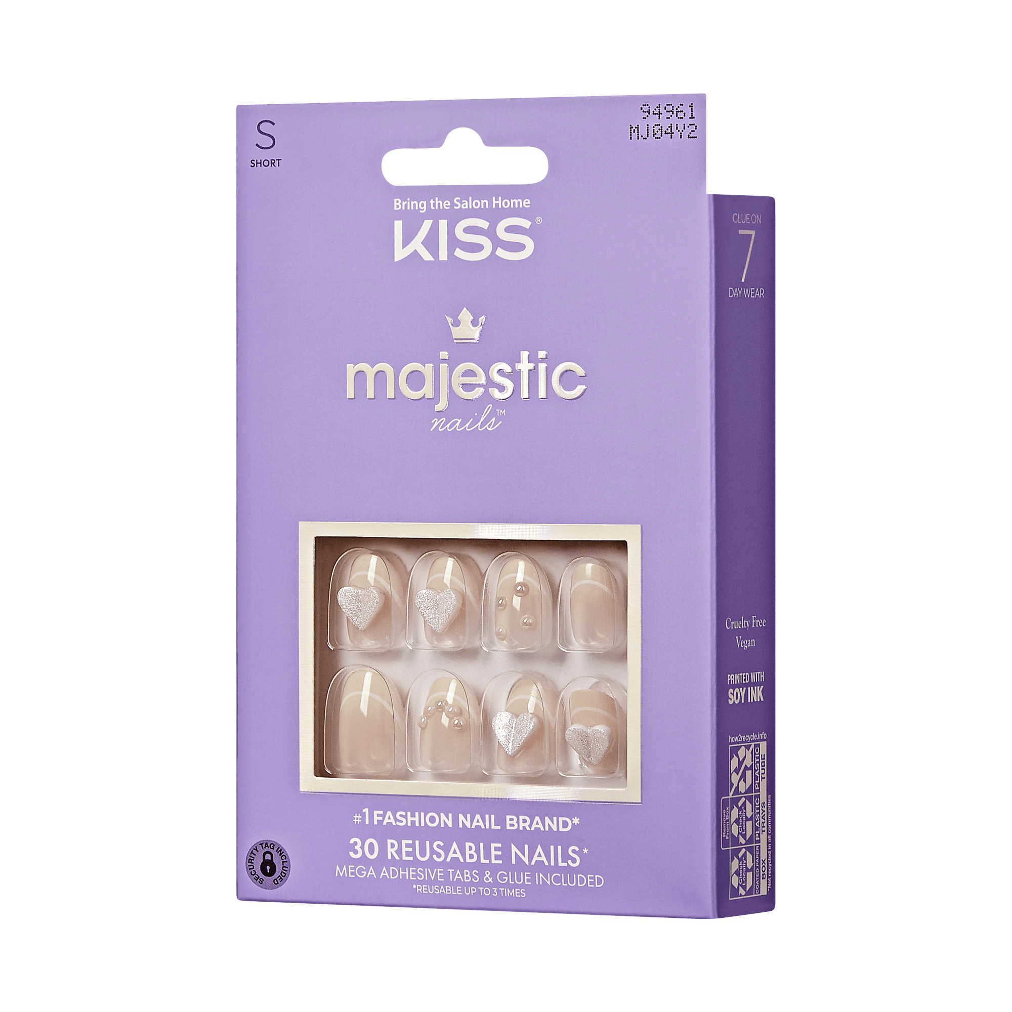 KISS Majestic Press On Glue Nails - Feel A Lot