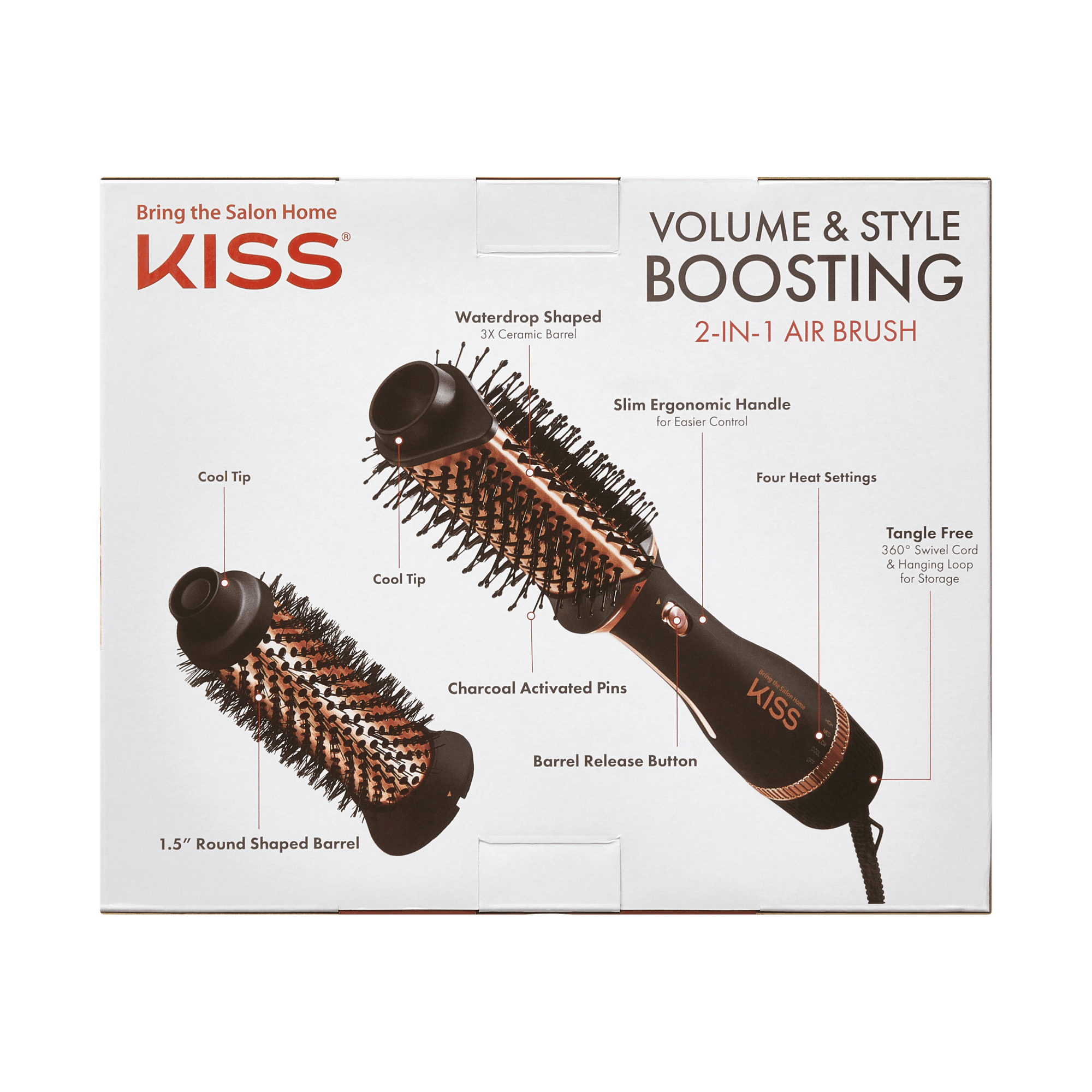 KISS Volume &amp; Style Boosting 2-in-1 Air Brush