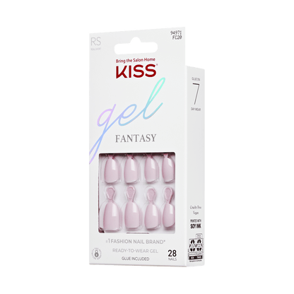 KISS Gel Fantasy Color Press On Glue Nails - Stay Beautiful