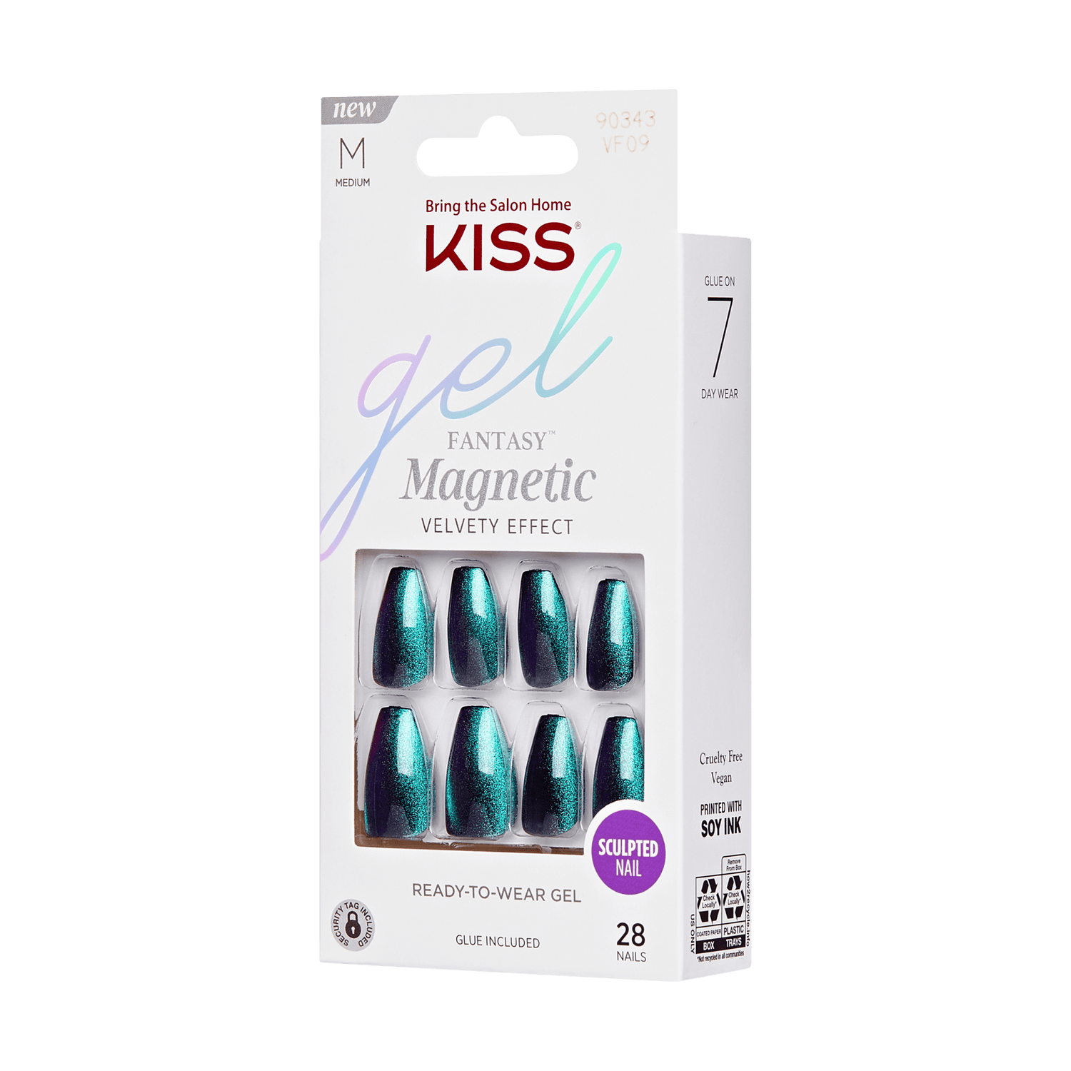 KISS Gel Fantasy Magnetic Nails - Chameleon