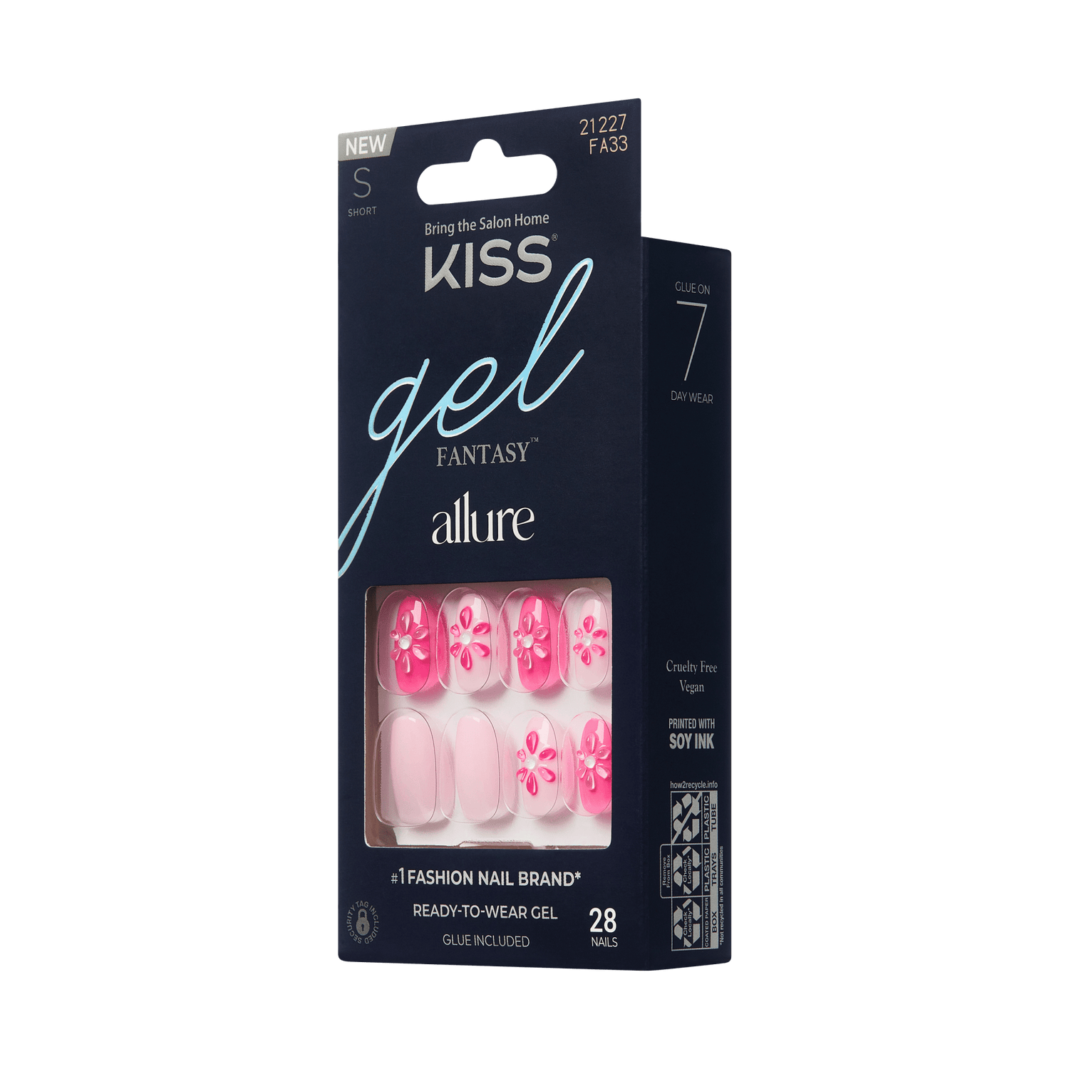 KISS Gel Fantasy Allure Press On Glue Nails - Fancy You Dearly