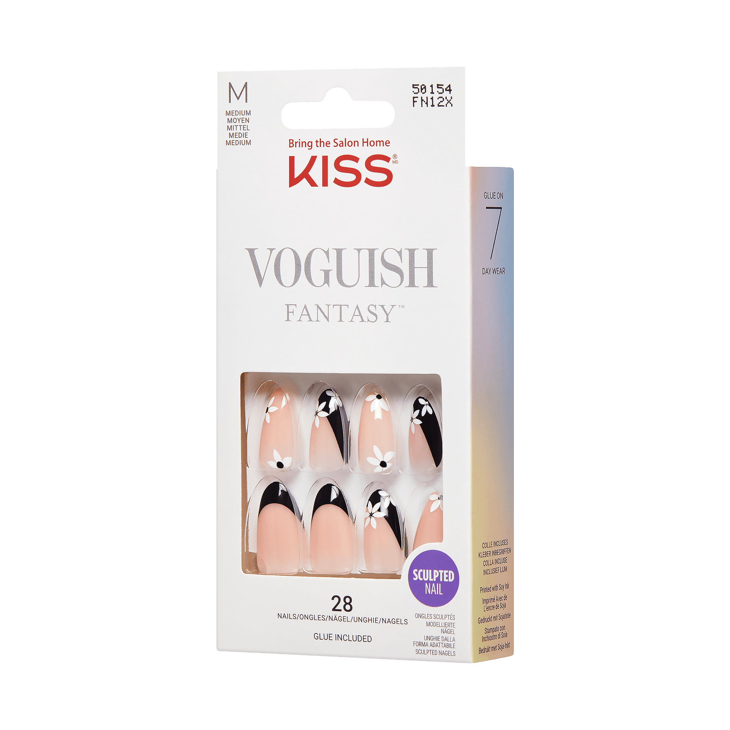 KISS Gel Fantasy Press On Glue Nails - Smart