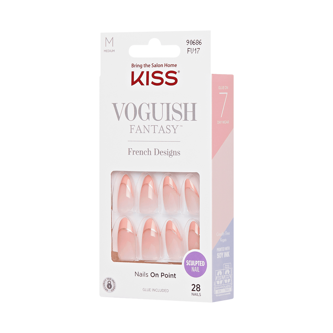 Packaging for KISS Voguish Fantasy nails in &