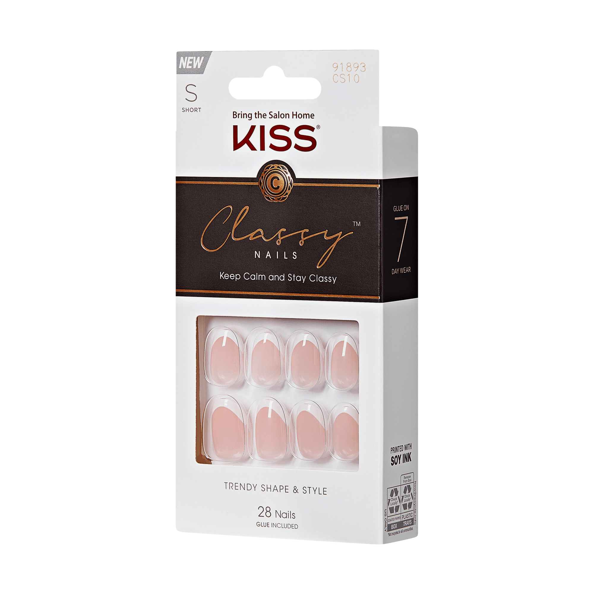 KISS Classy Press On Glue Nails - Exclusive Only