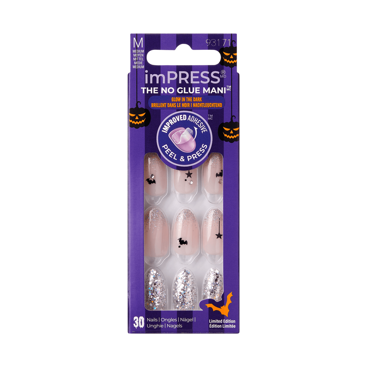 imPRESS Halloween Press On Nails - Caution Ahead