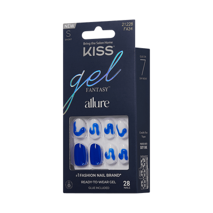 KISS Gel Fantasy Allure Press On Glue Nails - Sunday Breeze