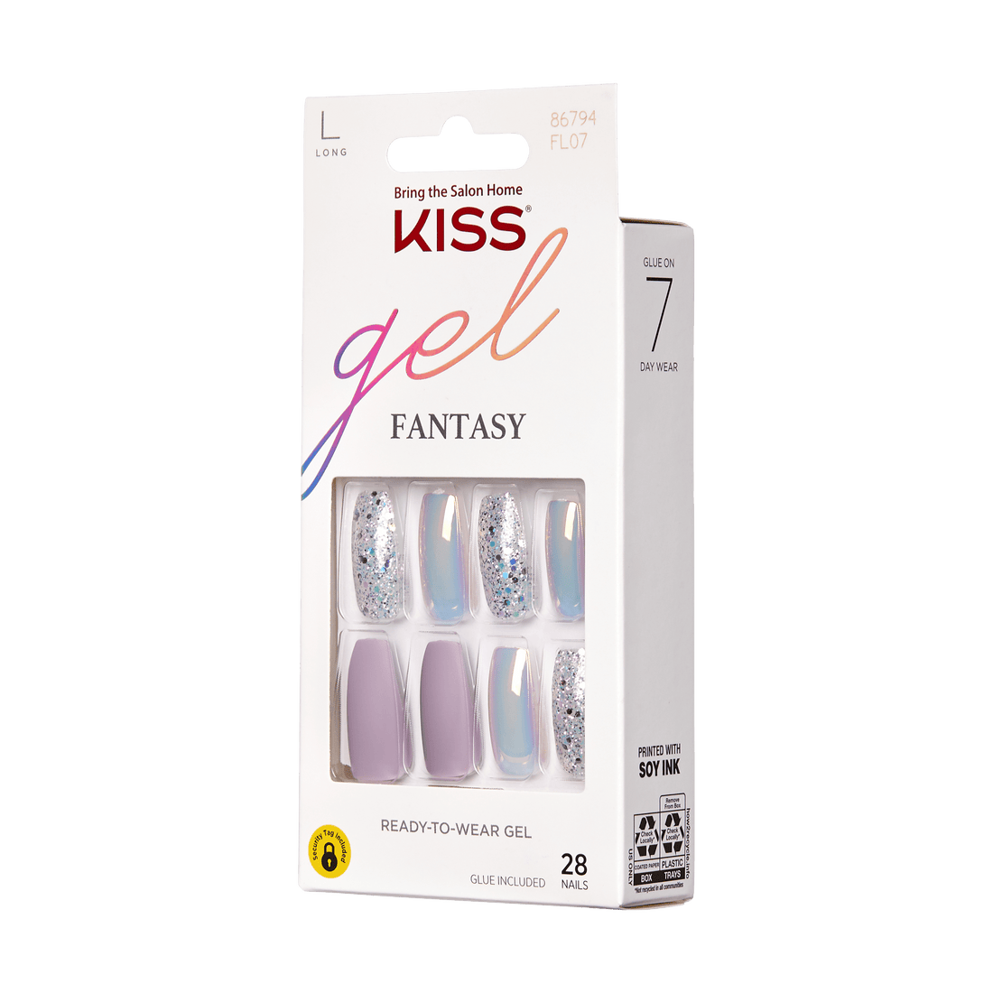 KISS Gel Fantasy Nails - Rainbow Rings