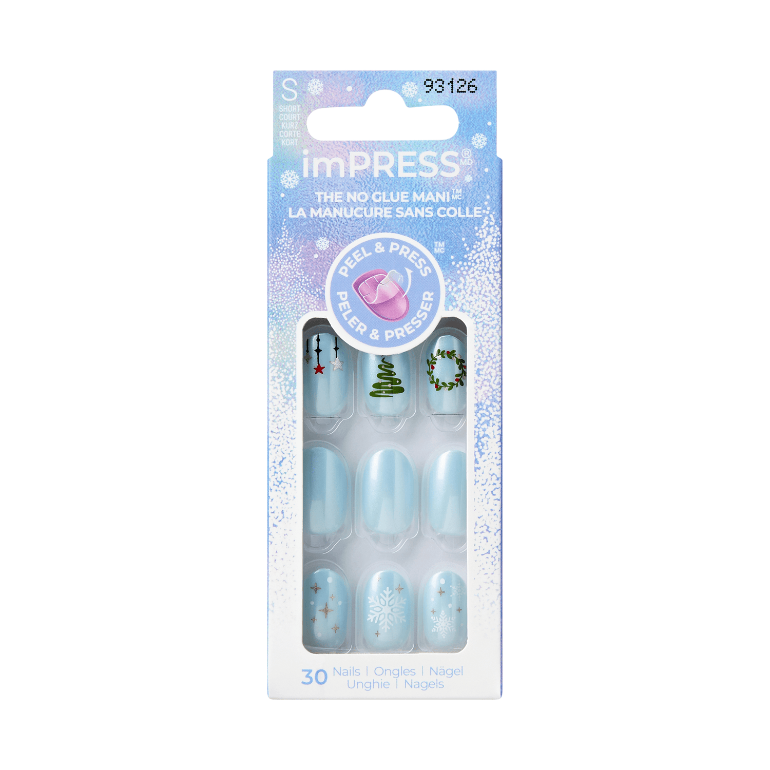 imPRESS Holiday Press On Nails - Frosty Tale