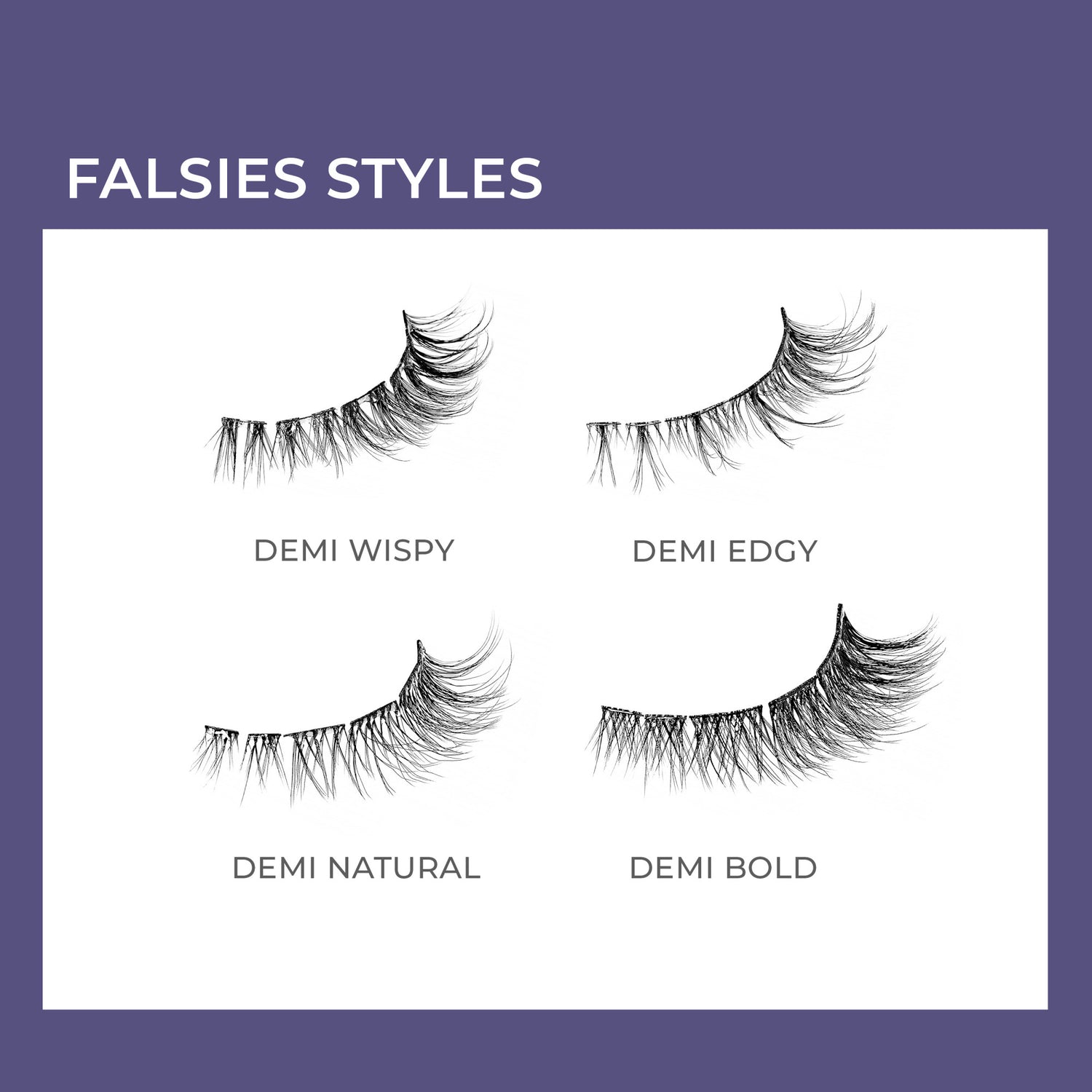 imPRESS Falsies Long Lasting Self Adhesive Eyelashes – Demi Edgy