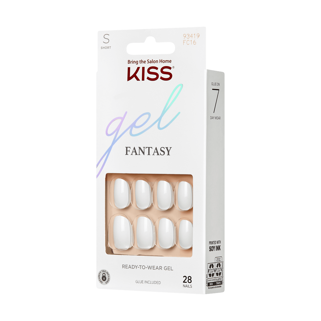 KISS Gel Fantasy Press On Glue Nails - Happy Hands