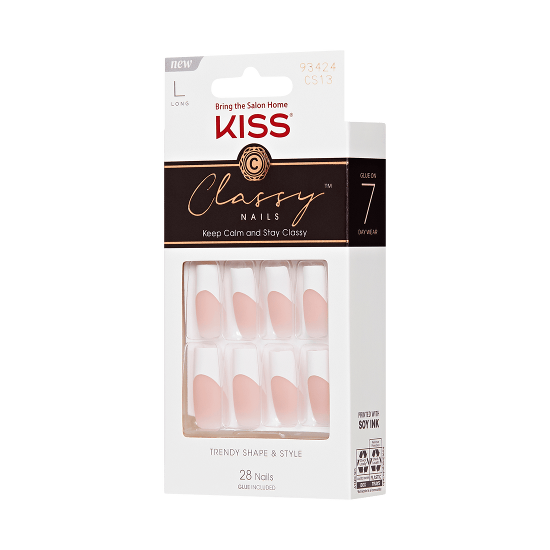 KISS Classy Press On Glue Nails - Movin&