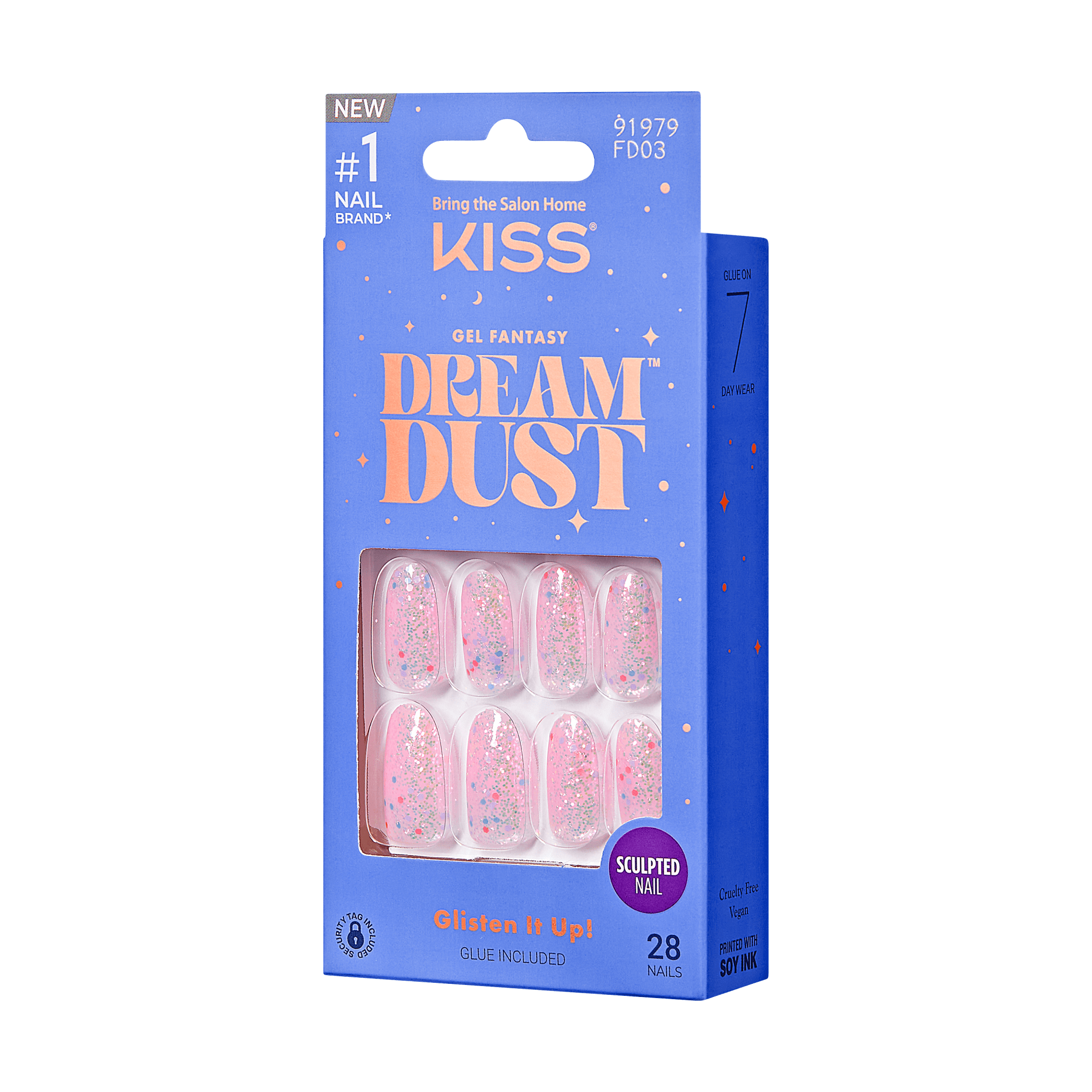 KISS Gel Fantasy Dreamdust Nails - Diamonds 4 Me