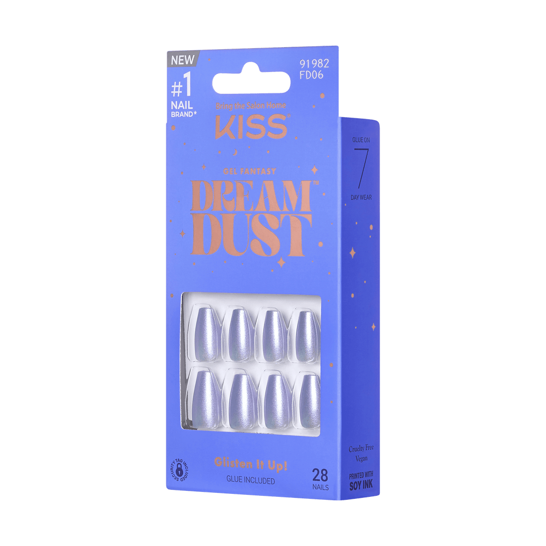 KISS Gel Fantasy Dreamdust Nails - Diamond Life