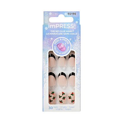 imPRESS Holiday Press On Nails - Soft Glowing Snow