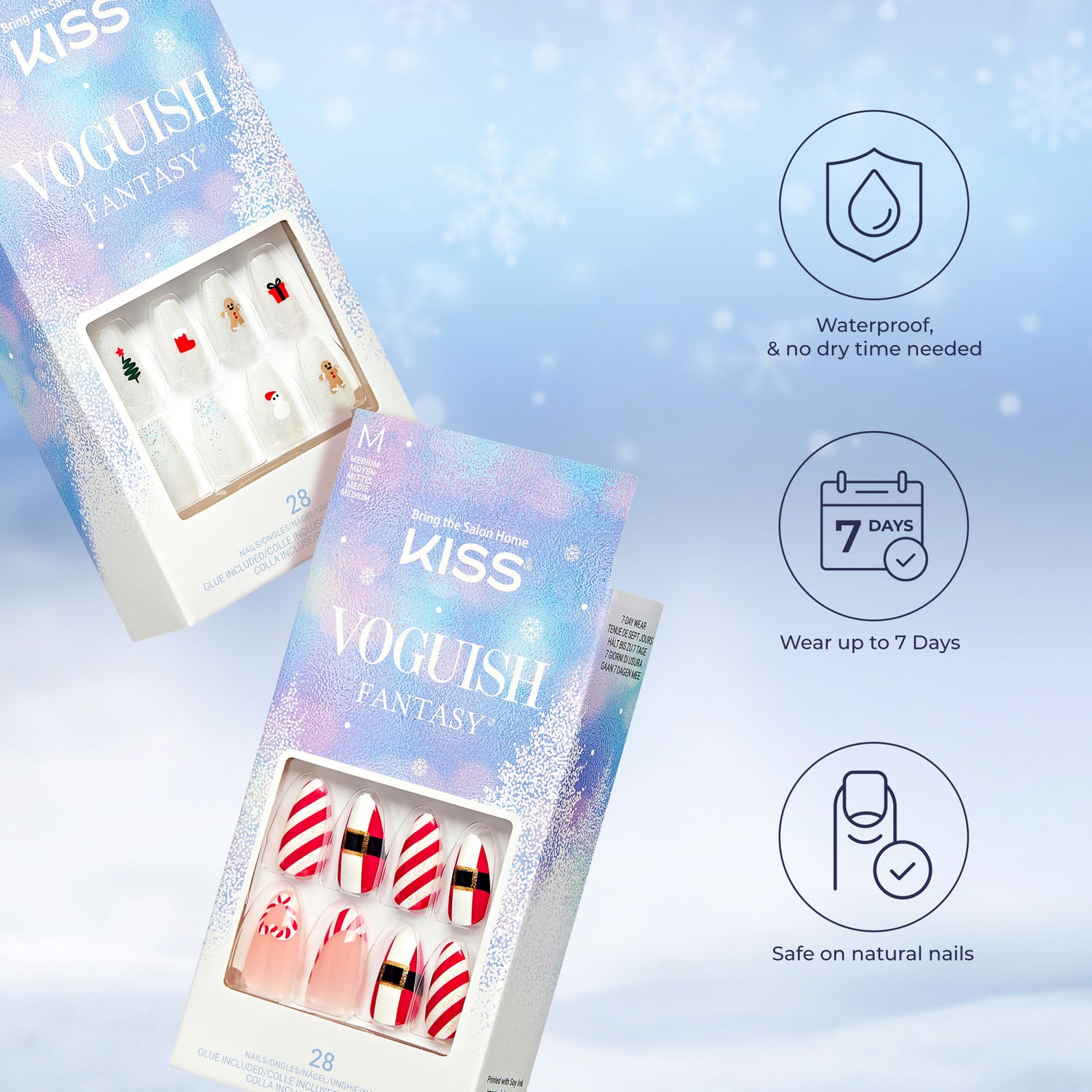 KISS Voguish Fantasy Holiday Nails - Dear Miracle