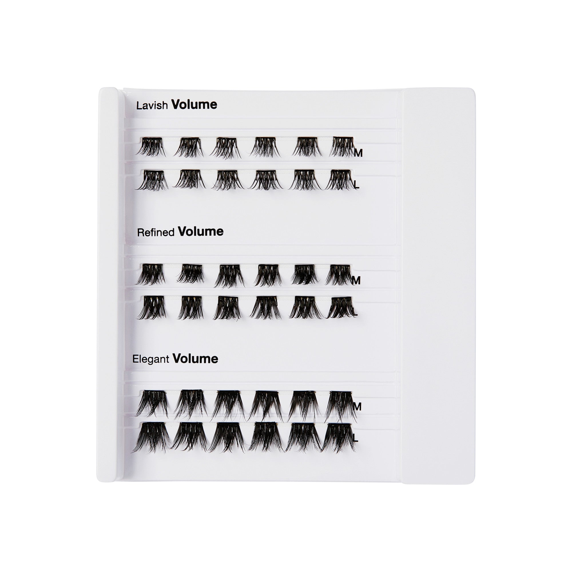 imPRESS Falsies Self Adhesive Eyelashes Holiday Gift Set, 36 Lash Clusters - Volume