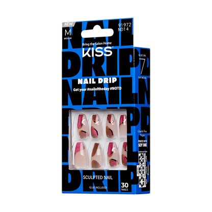 KISS Nail Drip Press-On Glue Nails - We Drippin