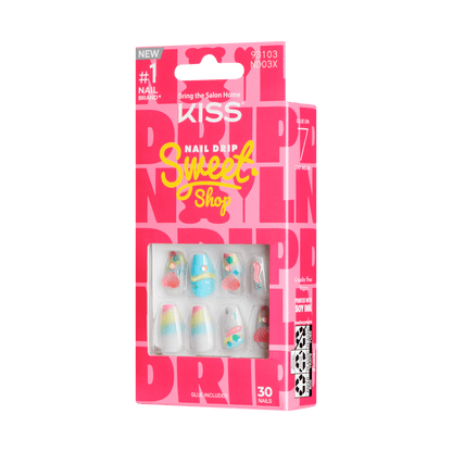 KISS Nail Drip ‘Sweet Shop’ Press-On Glue Nails – Drip Today