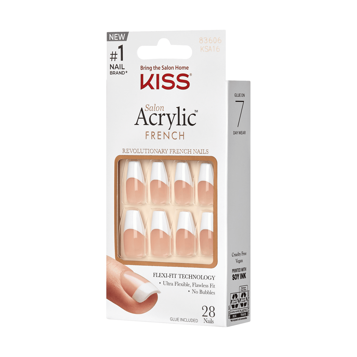 KISS Salon Acrylic French Nails - Je T&