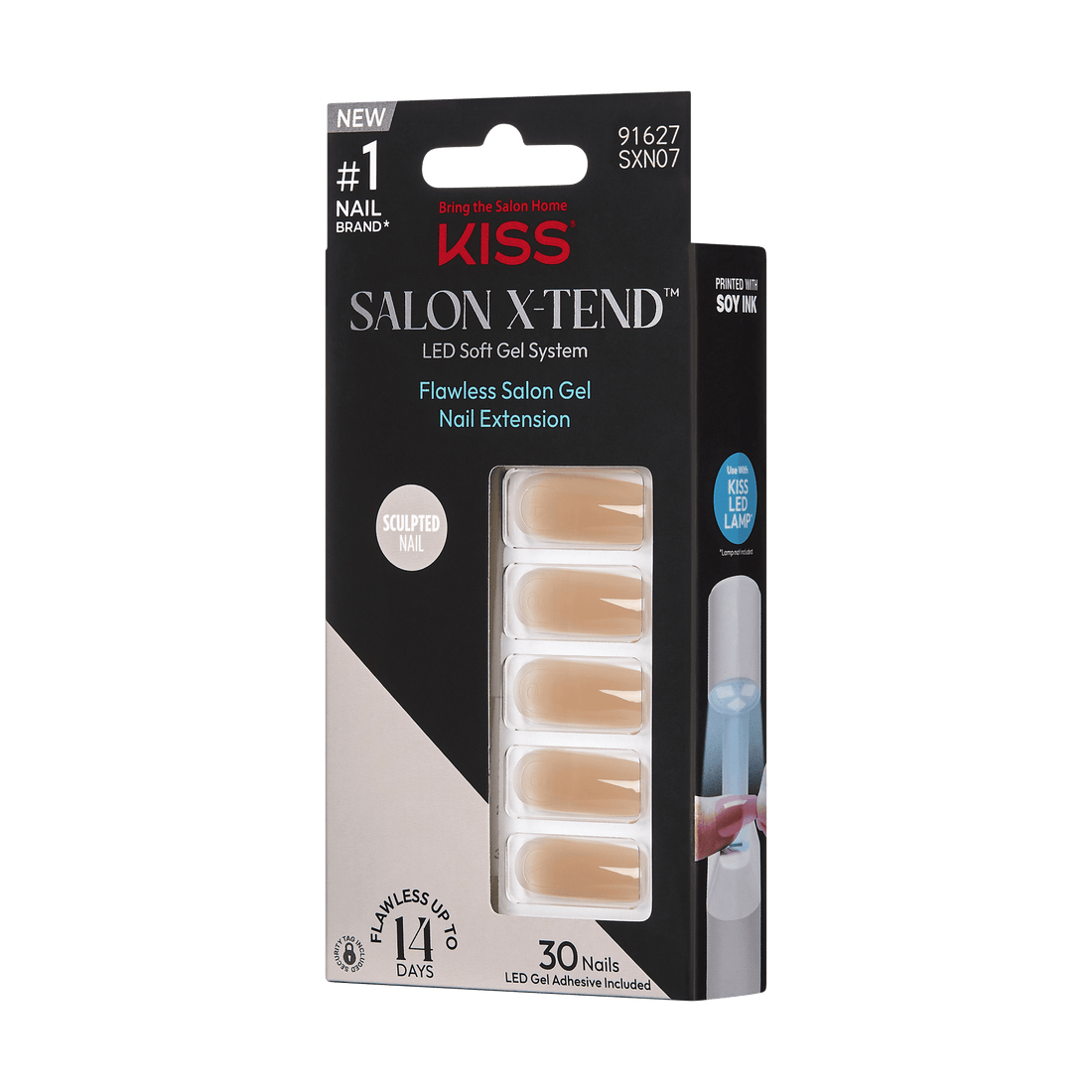 KISS Salon X-tend Color Gel Nails - Green Apple