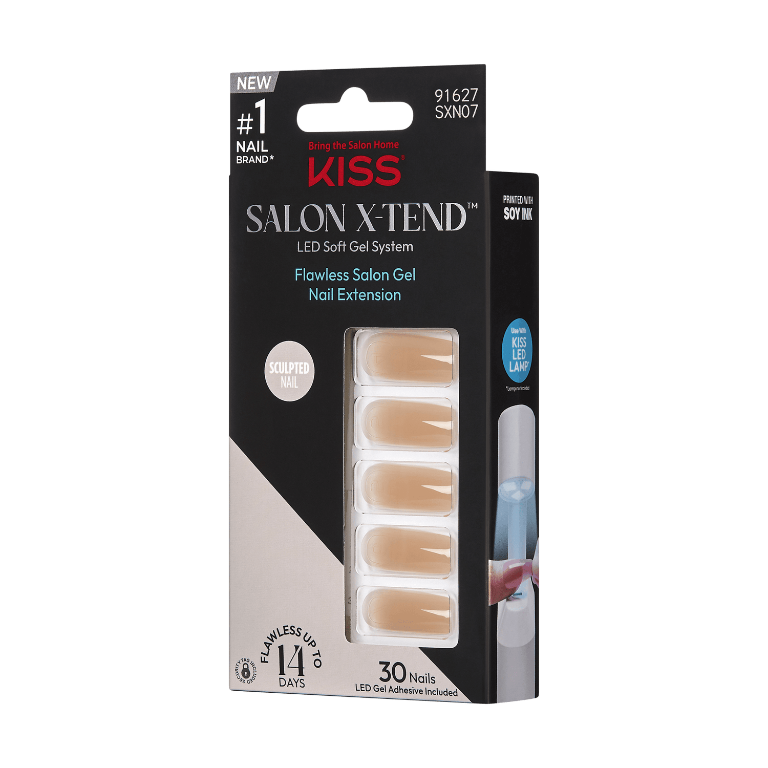 KISS Salon X-tend Color Press On Gel Nails - Green Apple