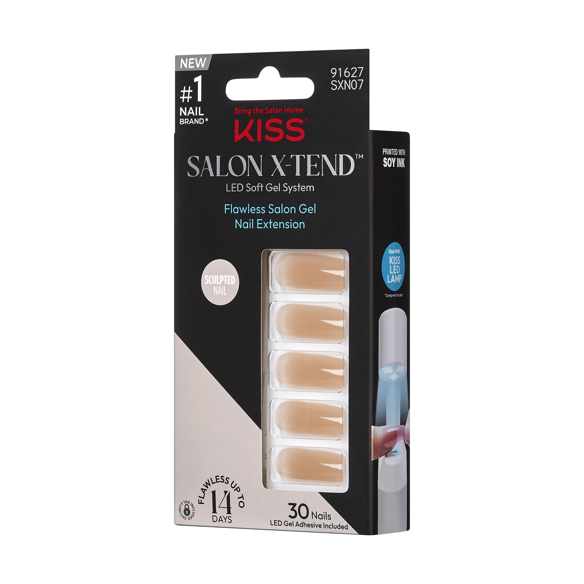 KISS Salon X-tend Color Gel Nails - Green Apple