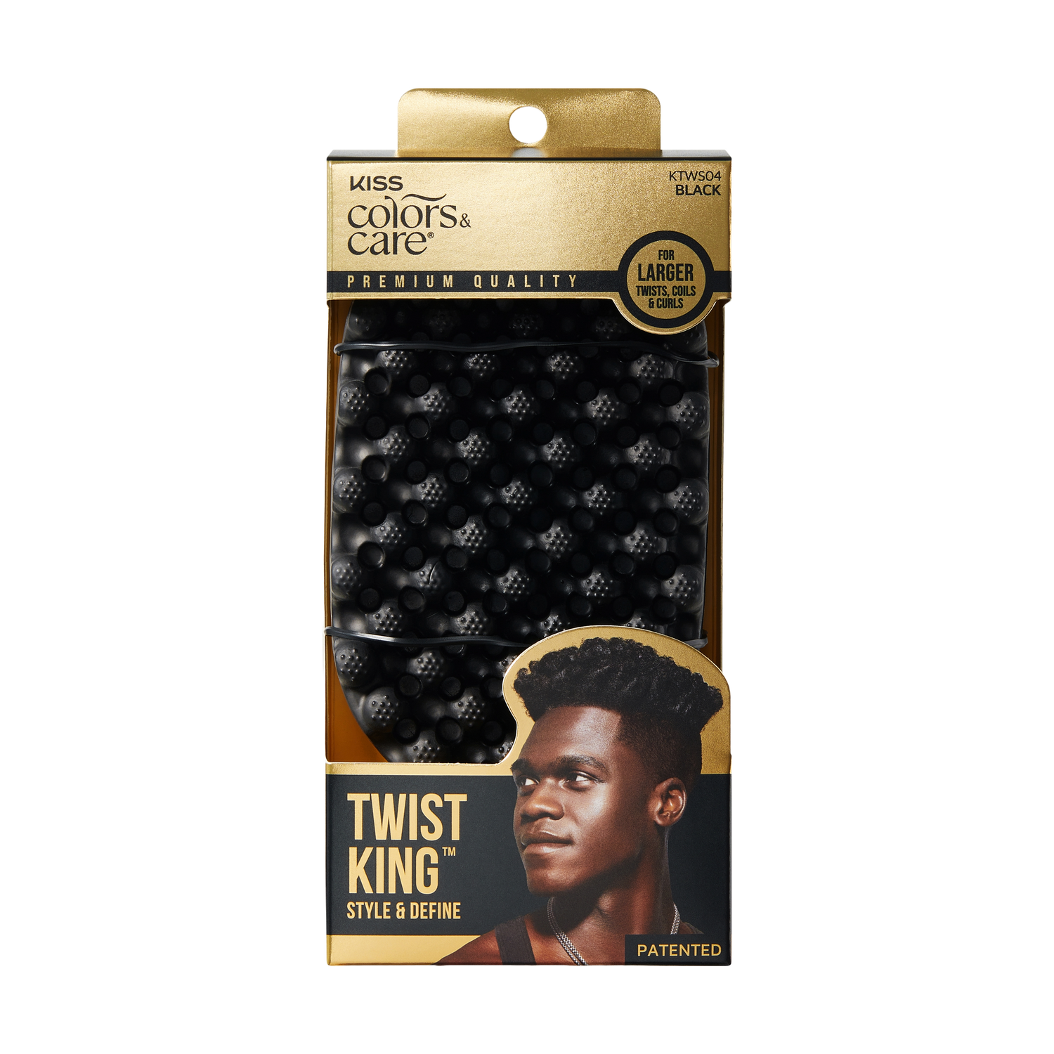 KISS Colors &amp; Care Style &amp; Define Twist King - Black