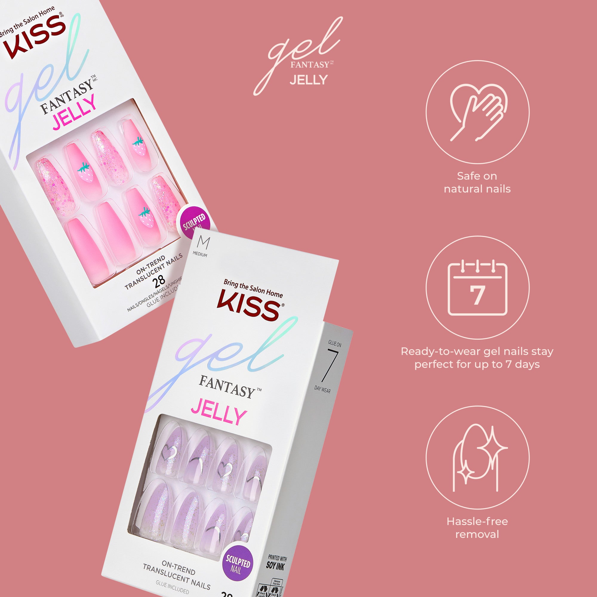 KISS Gel Fantasy Jelly Nails - Jelly Princess