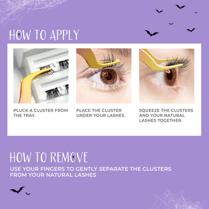 imPRESS Falsies Self Adhesive Eyelashes Halloween Minipack - Aurora