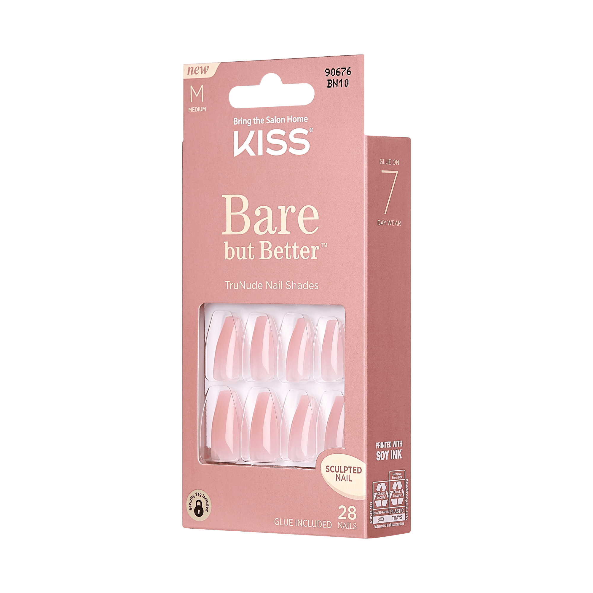 KISS Bare-But-Better Nails - Bare Nude