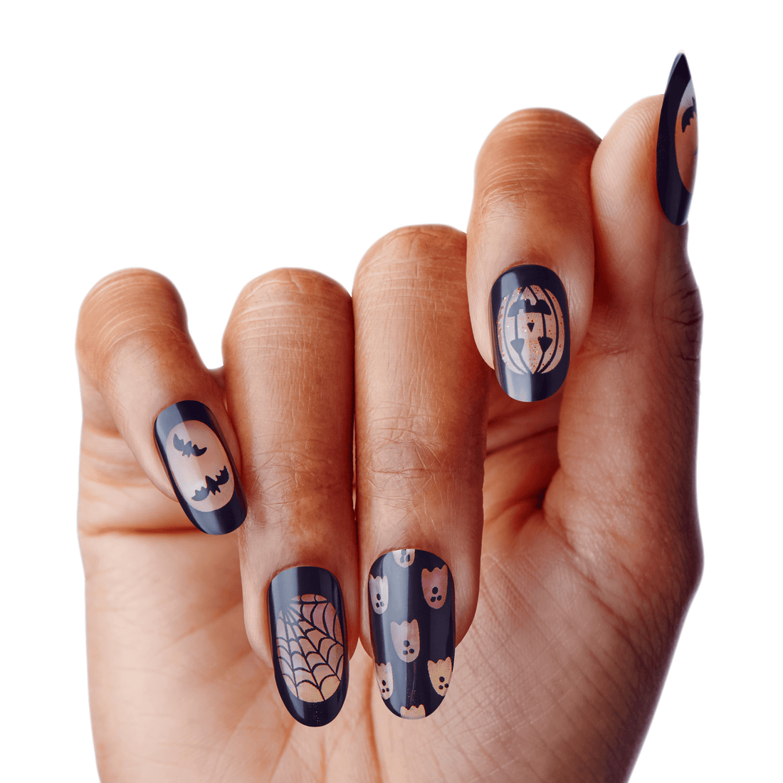 KISS Voguish Fantasy Glow-In-The-Dark Halloween Press On Glue Nails  - The Nightmares