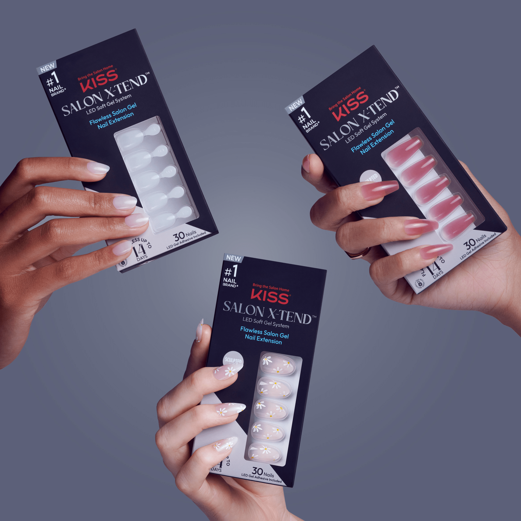 KISS Salon X-tend Color Press On Gel Nails - Keep It