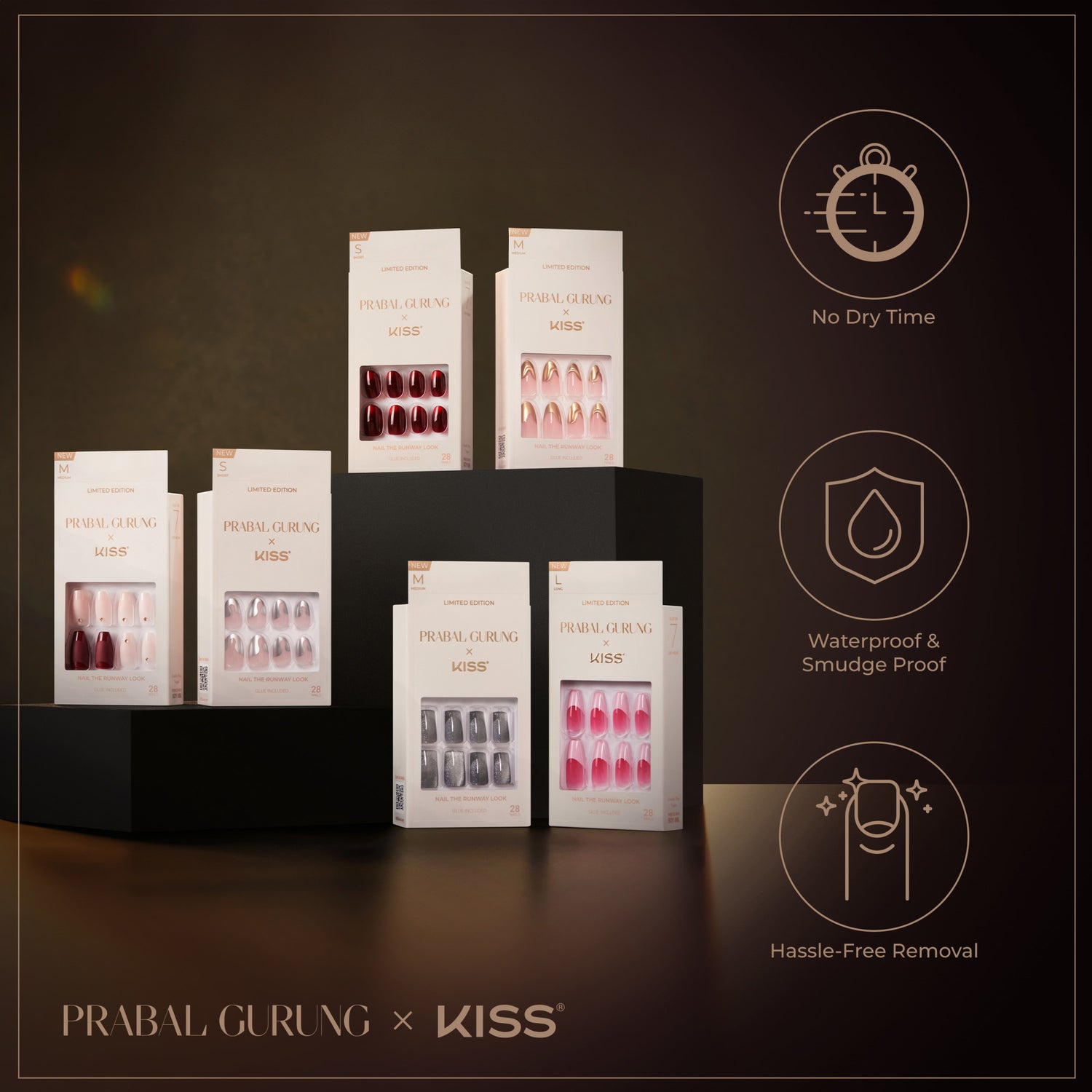 PRABAL GURUNG x KISS Press On Nails - Scarlet Silk