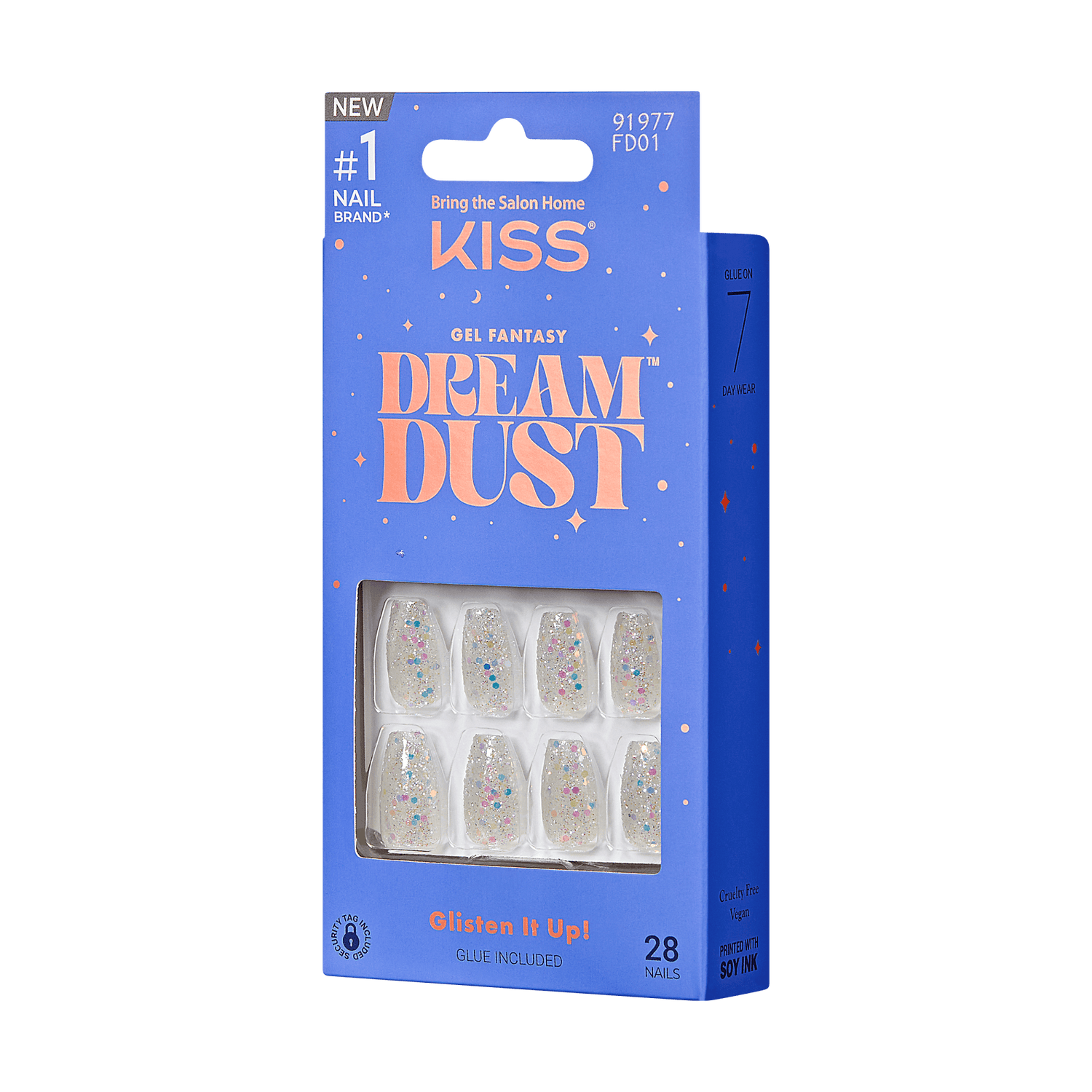 KISS Gel Fantasy Dreamdust Nails - Mood Dust