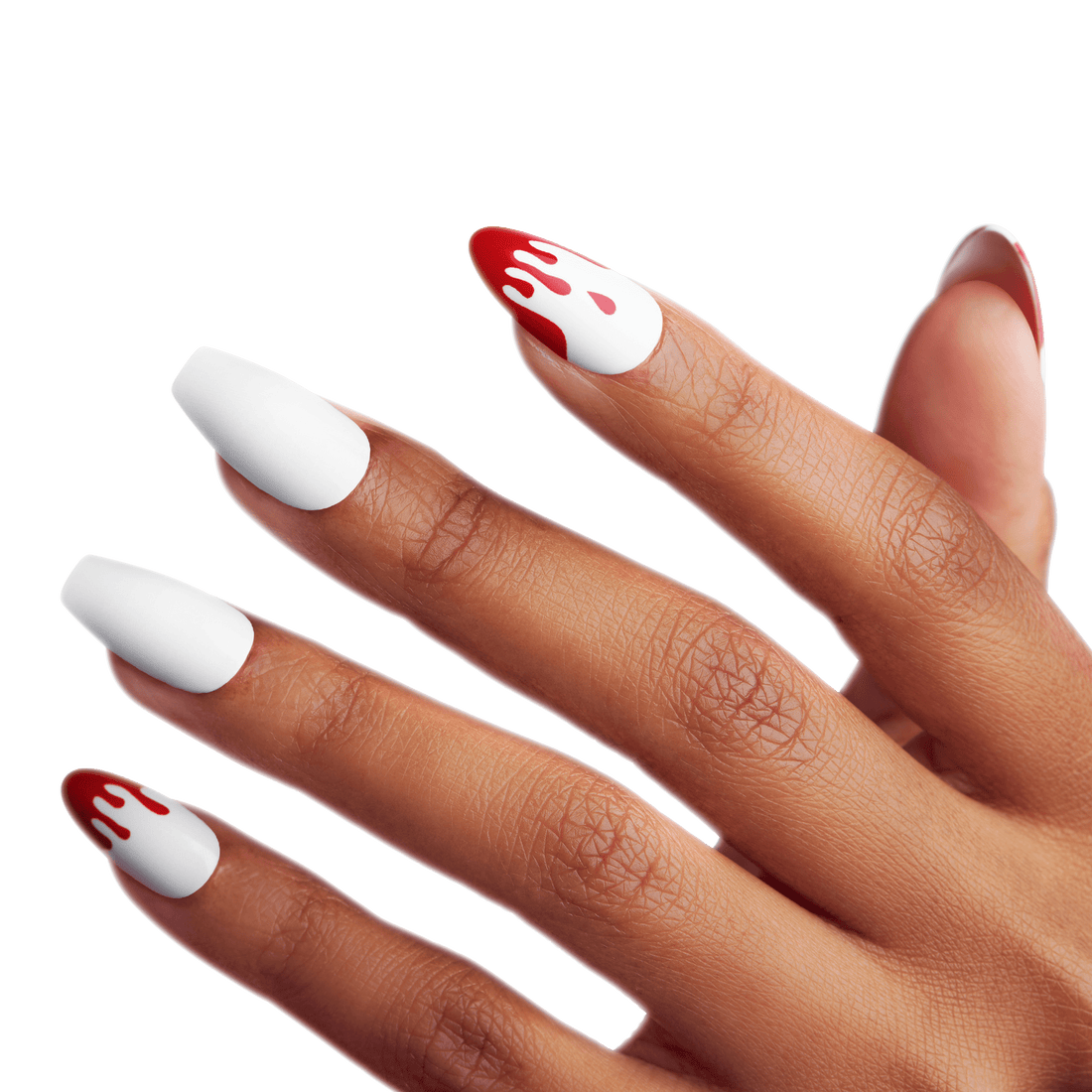 KISS Voguish Fantasy Glow-In-The-Dark Halloween Press On Glue Nails - Vampire Bite