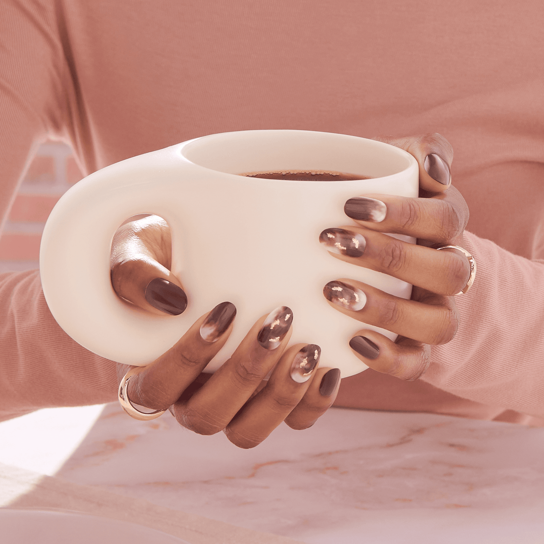 imPRESS Coffee Press-On Nails - Golden Mocha